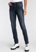 Arizona Slim fit jeans Tailleband met zij-elastiek inzet smalle pasvor...