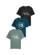 Tom Tailor Denim T-shirt met print (set, 3-delig)