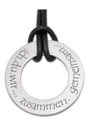 Firetti Ketting met hanger Sieraad cadeau halsketting, leren band