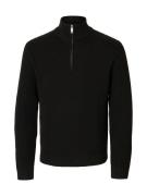 SELECTED HOMME Schipperstrui SLHTHEO LS KNIT STRUCTURE HALF ZIP D