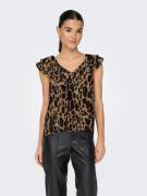 Only Shirt ONLASTA LIFE CAPSLEEVE V-NECK TOP PTM