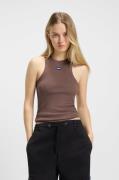 HUGO Blue Tanktop Easy Tank Ribstof van katoenmix met elastaan