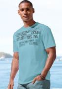 John Devin T-shirt Met print Regular-fit, van slub-kwaliteit, met prin...
