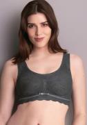 Anita Comfort Bralette Essentials lace Bloemige kant, uitneembare schu...