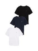 Tom Tailor T-shirt 3-pack met logo-borduursel (set, 3-delig)