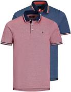 Jack & Jones Poloshirt JJEPAULOS in duopack met logoborduring en comfo...