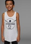 Chiemsee Tanktop Basic met logoprint in contrast