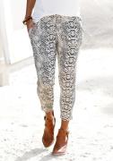 Lascana Strandbroek met all-over print in reptielen look en zakken, 7/...