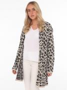 Zwillingsherz Cardigan Classic Leo Uni met luipaardmotief
