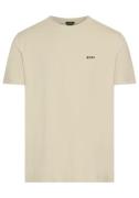 BOSS GREEN Shirt met ronde hals Thee met gegomd contrast-logo
