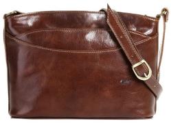 Piké Schoudertas echt leer, made in italy