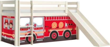 Vipack Speelbed Pino, massief dennenhout, met lattenbodem en textielse...