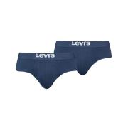 Levi's® Slip LEVIS MEN SOLID BASIC BRIEF ORG CO 2P met contrasterend l...