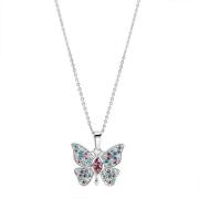 Firetti Ketting met hanger Sieraad cadeau zilver 925 halsketting vlind...