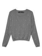 Vero Moda Trui met ronde hals VMGLORY PEARL LS O-NECK PULLOVER BOO
