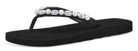 Tamaris Teenslippers , zomerschoen, dianette met sierstenen en sierpar...