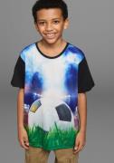 KIDSWORLD T-shirt Met coole VOETBAL-print Korte mouwen, basic pasvorm,...