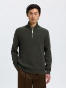 SELECTED HOMME Schipperstrui SLHDANE LS KNIT STRUCTURE HALF ZIP NOOS