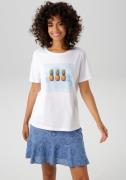 Aniston CASUAL T-shirt met tropische ananas-print voor
