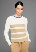 HECHTER PARIS Gestreepte trui met contrastrand