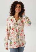 Aniston CASUAL Overhemdblouse met kleurharmonieuze, kunstzinnige bloem...