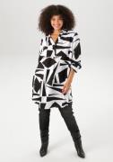 Aniston PLUS Lange blouse met kleurrijke, grootvlak print