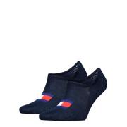 Tommy Hilfiger Enkelsokken TH UNI TJ FOOTIE 2P FLAG Met groot vlag-lab...