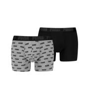PUMA Boxershort met all-over puma-print (2 stuks, Set van 2)