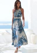 Lascana Maxi-jurk met alloverprint, licht zomerjurk, soepel strandjurk