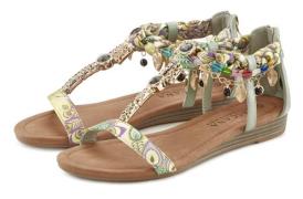 Lascana Sandalen Zomerschoen, sandaal, met sierketting en sierstenen i...