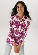 Aniston SELECTED Overhemdblouse met schilderachtige grote bloemenprint