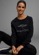 KangaROOS Sweatshirt Lange mouwen, figuurvolgende snit, met print, ron...