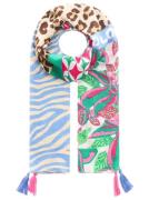 Zwillingsherz Modieus sjaaltje Wild Flower Met leo en zebra patroon