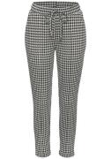 Lascana Comfortbroek met houndstooth patroon en zijzakken