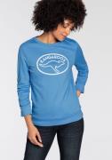 KangaROOS Sweatshirt met rimpeling op de mouw en merk-logo-print - nie...