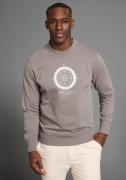 DELMAO Sweatshirt lange mouwen, casual pasvorm, met print, ronde hals