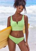 Venice Beach Crop-bikinitop Lucky met v-beugel detail voor