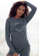 H.I.S Sweatshirt met grote logo-borduurwerk, loungewear