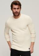 Superdry Gebreide trui TEXTURED CREW KNIT JUMPER met gestructureerd wa...