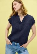 Cecil Blouse met korte mouwen met slitnek