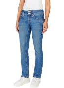 Pepe Jeans Slim fit jeans SLIM JEANS LW met dubbele knoopsluiting