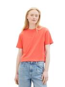 Tom Tailor Denim Shirt met korte mouwen Basic T-shirt met ronde hals e...