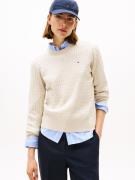 Tommy Hilfiger Trui met ronde hals CO CABLE C-NK LS SWEATER