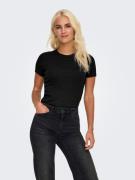 Only Shirt met korte mouwen ONLVAL – Basic-shirt met stretchcomfort vo...