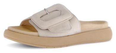 Gabor Slippers , plateau, zomerschoen, slippers met grote decoratieve ...