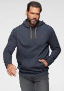 Man's World Hoodie lange mouwen, losse pasvorm, effen, met capuchon