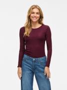Vila Shirt met lange mouwen VILARINE O-NECK L/S TOP - NOOS
