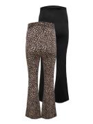 ONLY MATERNITY Zwangerschapslegging OLMLOVELY LEO FLARED PANT 2-PACK N...