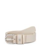 Tommy Hilfiger Leren riem ESSENTIAL EFFORTLESS 2.5 SILVER Eenvoudige d...