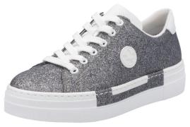 Rieker Sneakers vrijetijdsschoen, lage schoen, veterschoen met plateau...